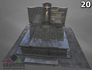 20 nagrobek dwuosobowy granitowy